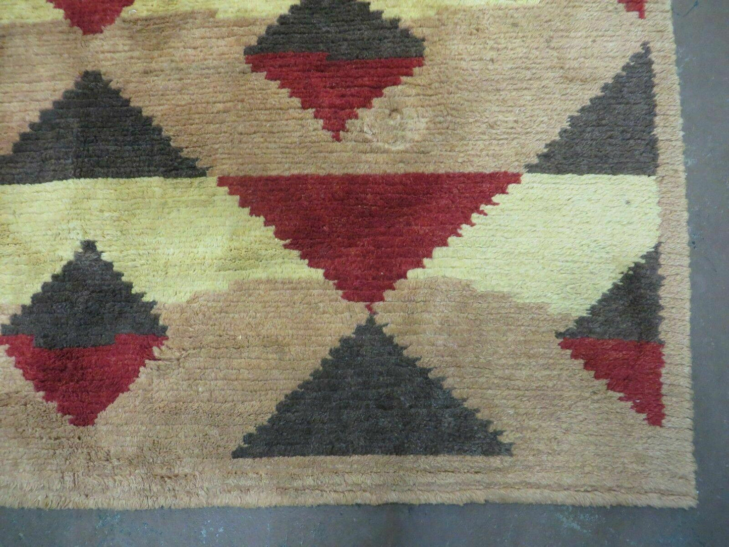 6' X 8' Handmade Tibetan Nepal Chinese Wool Rug Art Deco Contemporary Modern - Nuvé