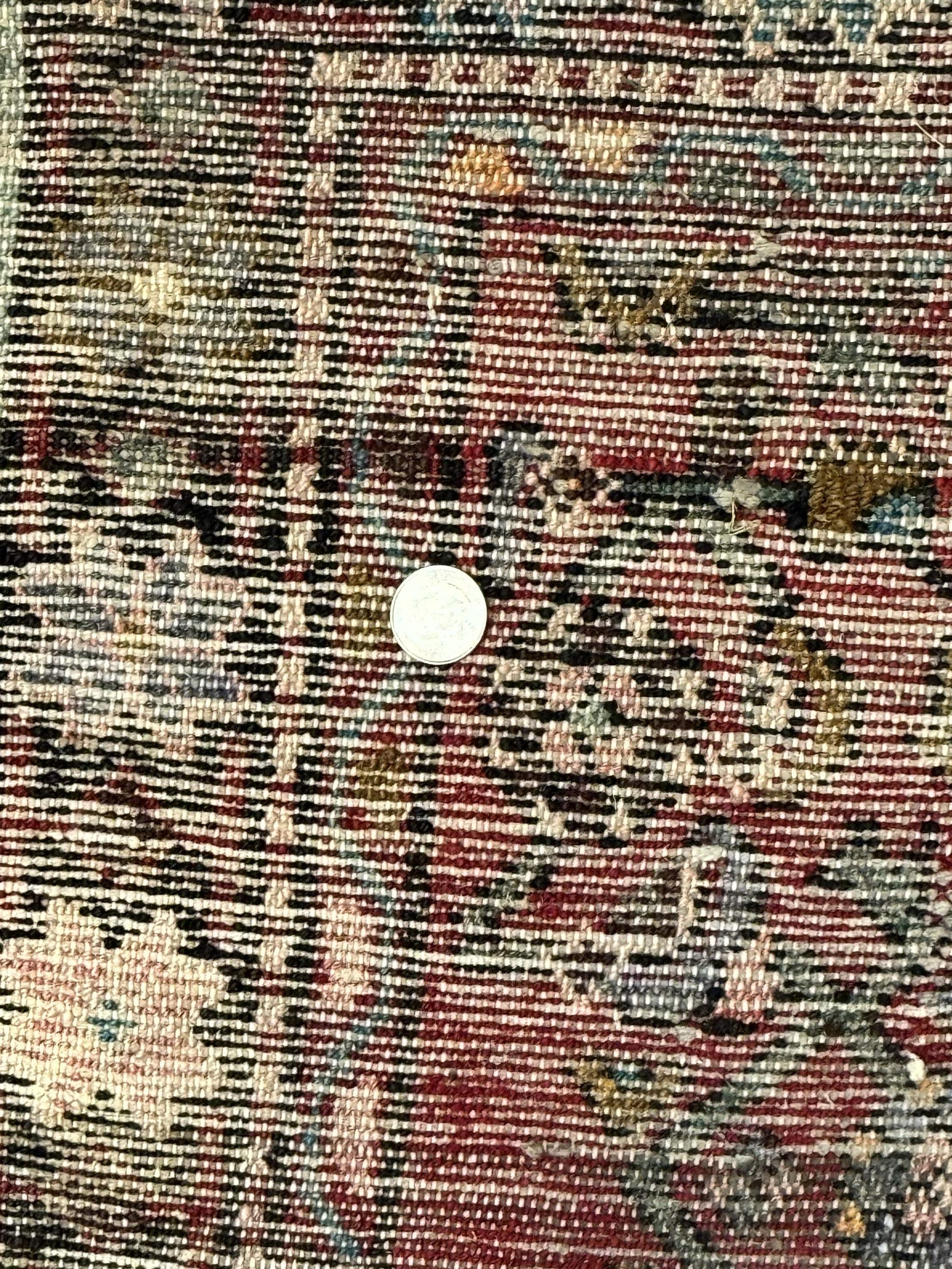 Red Persian Rug 4x7, Village Rug, Wool Vintage Carpet - Nuvé