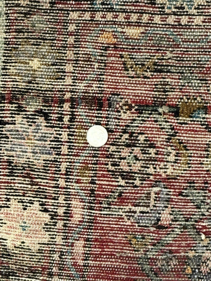 Red Persian Rug 4x7, Village Rug, Wool Vintage Carpet - Nuvé
