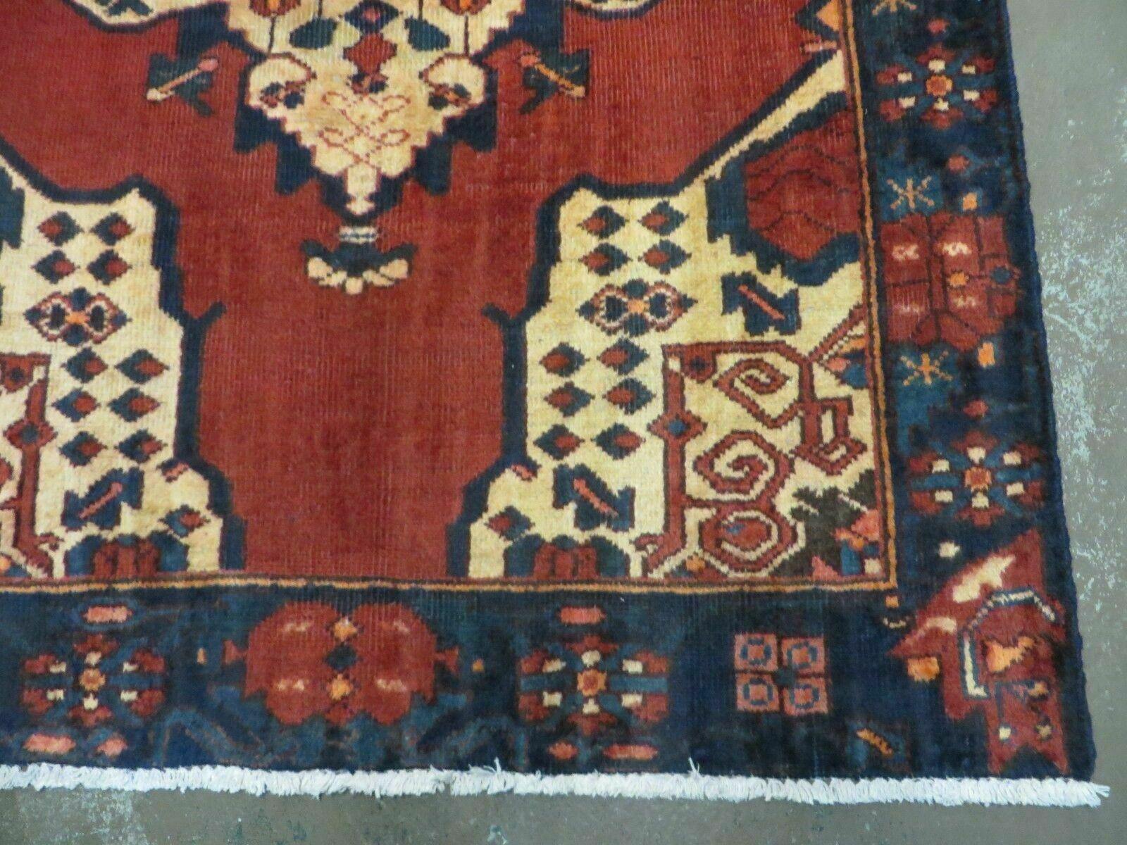 4' X 7' Antique 1920 Handmade Turkish Wool Rug Veg Dye Nice - Nuvé