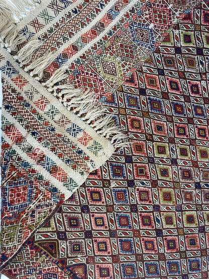 Antique Turkish Jajim Wool Rug 5’6” x 14’5” - Nuvé