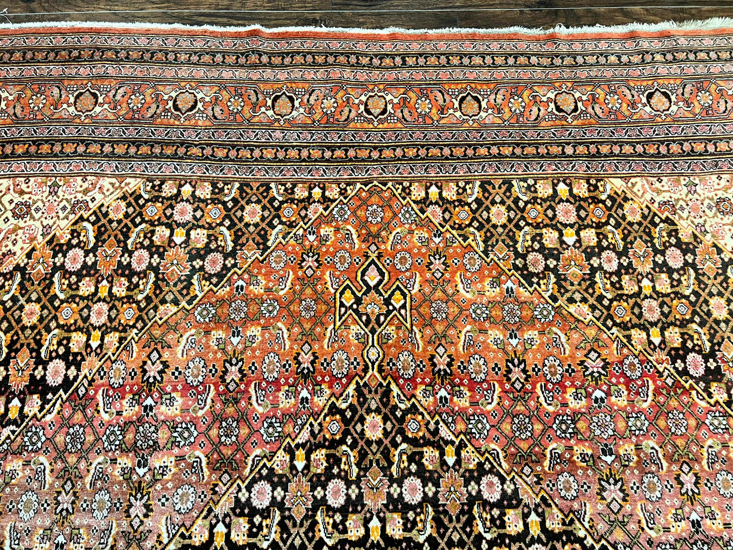 Rare Antique Persian Tabriz Rug 9x12, Red, Handmade, Wool - Nuvé