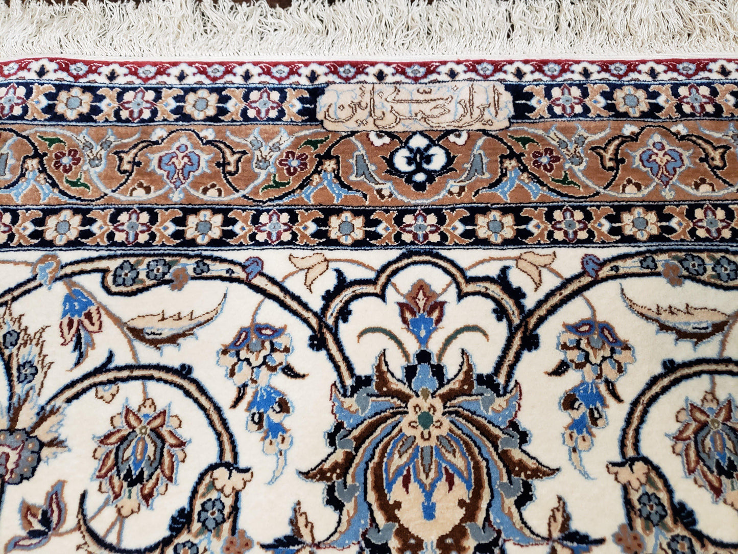 Persian Nain Rug 11x15 – Wool on Silk, Hand-Knotted, Signed Masterpiece - Nuvé