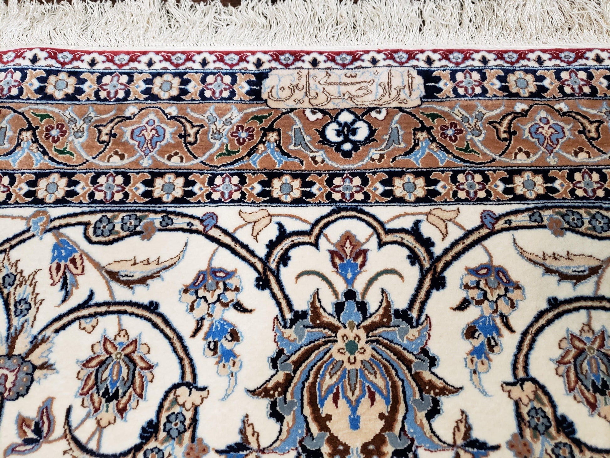 Persian Nain Rug 11x15 – Wool on Silk, Hand-Knotted, Signed Masterpiece - Nuvé
