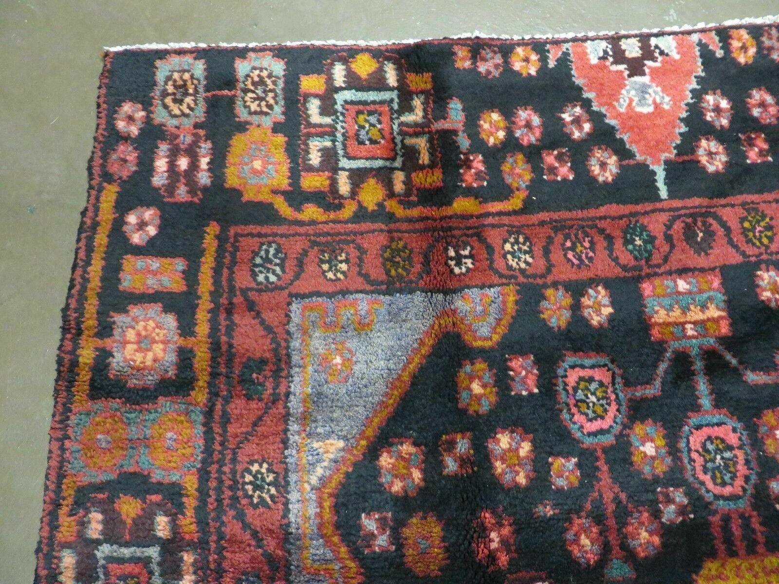 4' X 10' Antique Handmade Tribal Turkish Oriental Floral Wool Rug Organic Nice - Nuvé