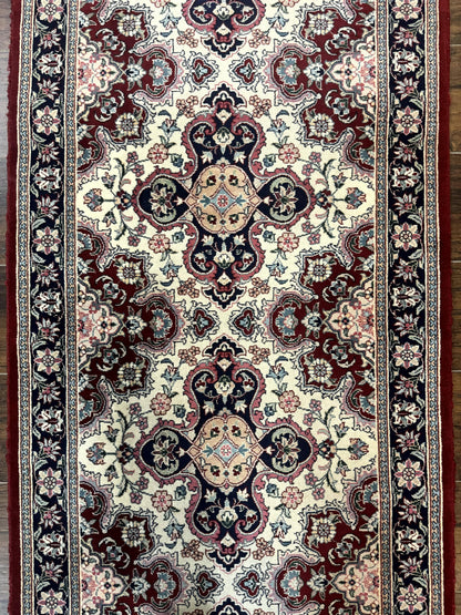 Sino Persian Runner Rug 2.7 x 8, Floral, Handmade, 250 KPSI - Nuvé