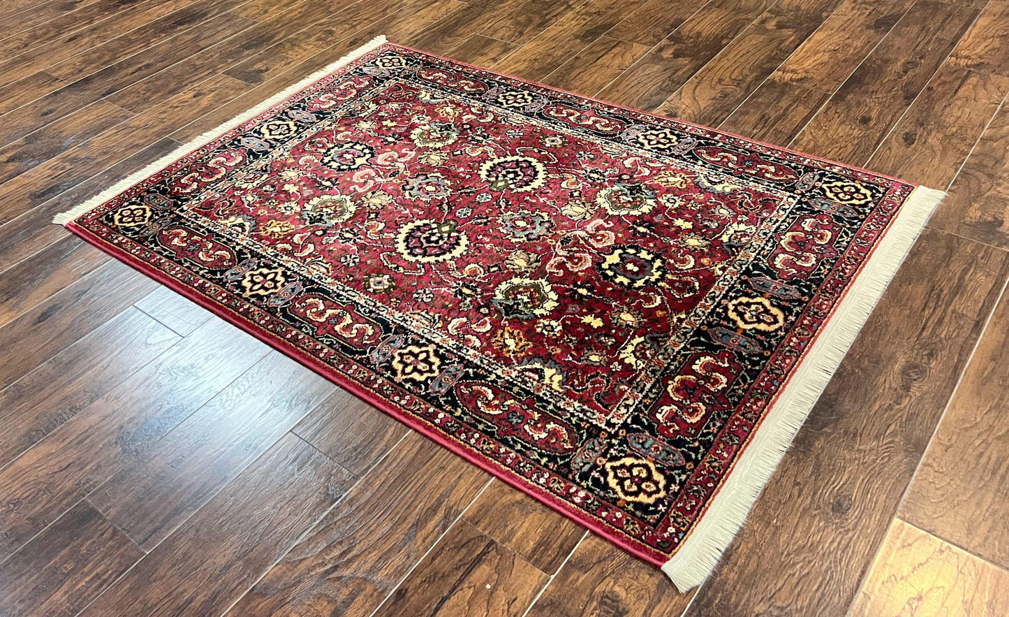 Karastan Rug 4x6, Williamsburg Herati #558, Wool Karastan Carpet, Vintage Karastan Persian Area Rug, Wool Pile - Nuvé