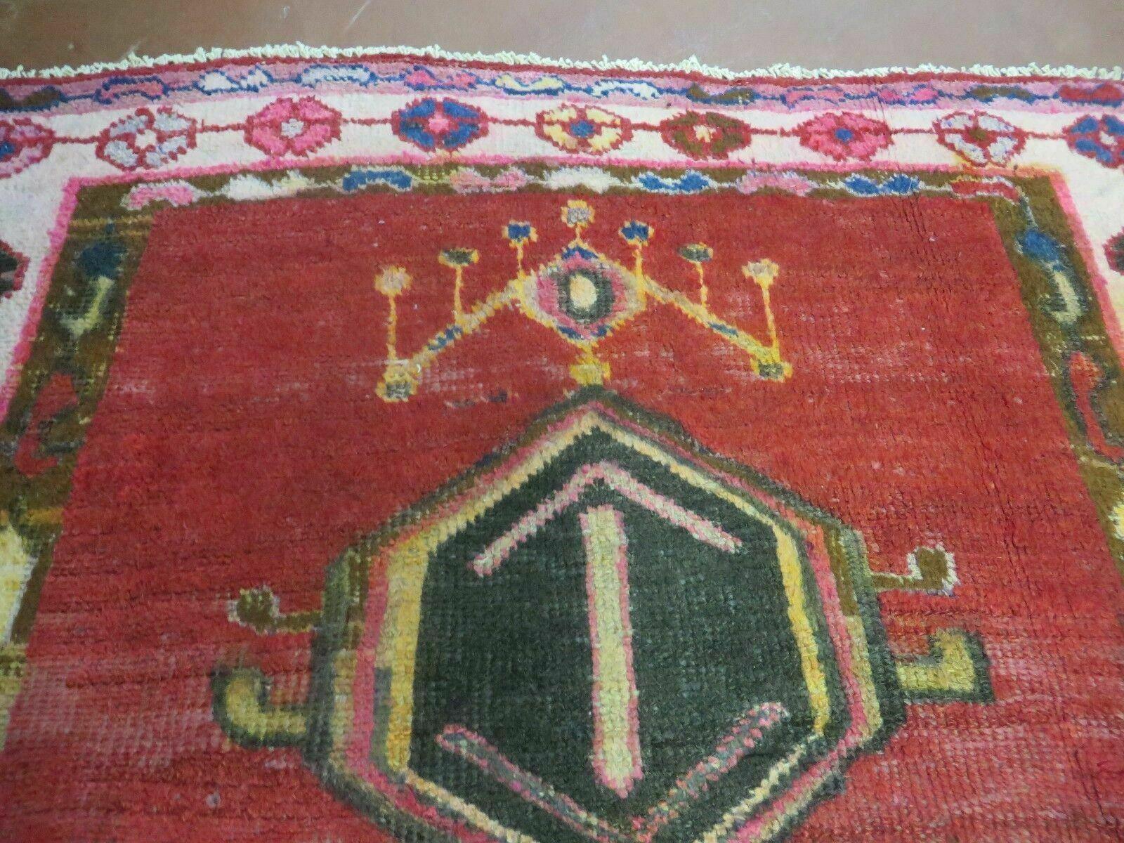 4' X 8' Antique Handmade Turkish Caucasian Kazak Design Wool Rug Veg Dyes Nice - Nuvé