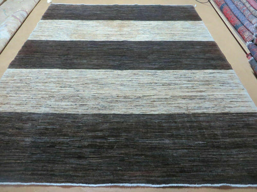 6' 6" X 8' Modern Tibetan Nepal Art Deco Chinese Hand Knotted Wool Rug Nice - Nuvé