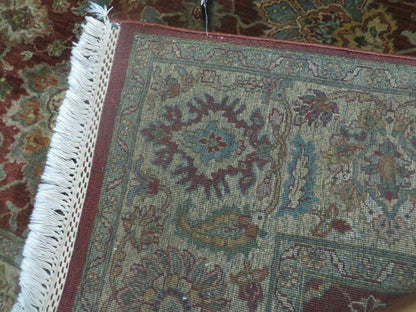 6' X 9' Handmade India Floral Oriental Wool Rug Carpet Tea Wash Red Hand Knotted - Nuvé