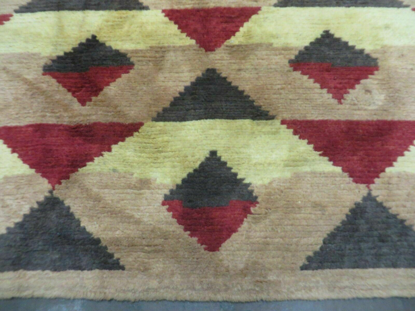 6' X 8' Handmade Tibetan Nepal Chinese Wool Rug Art Deco Contemporary Modern - Nuvé