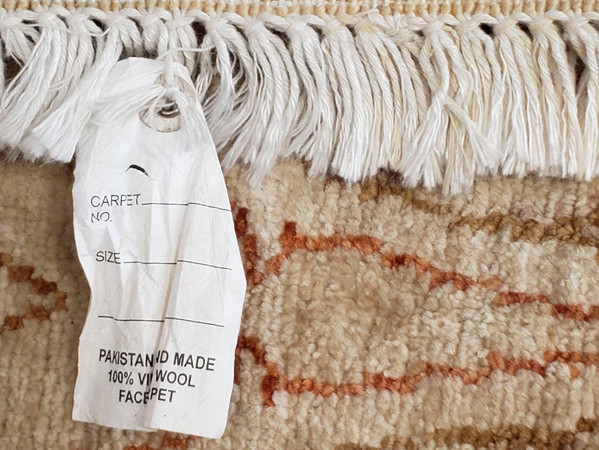 8x10 Oushak Rug Pakistan Peshawar Sultanabad Mahal Wool Carpet Neutral Colors Beige Tan Vintage Hand-Knotted Quality 8 x 10 Area Rug - Nuvé