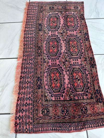 Saryk Turkmen Trapping Torba – 53″ x 25″ - Nuvé