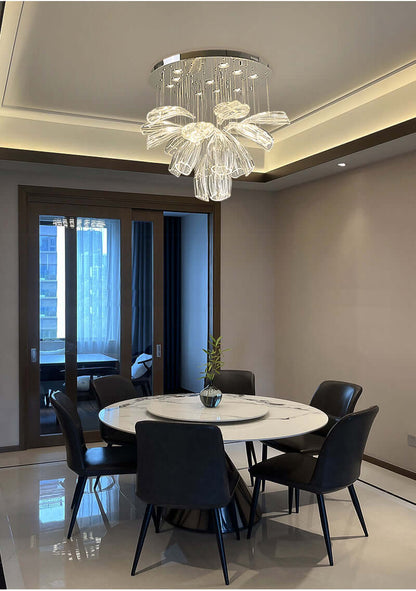 Glass Lotus Chandelier - Nuvé