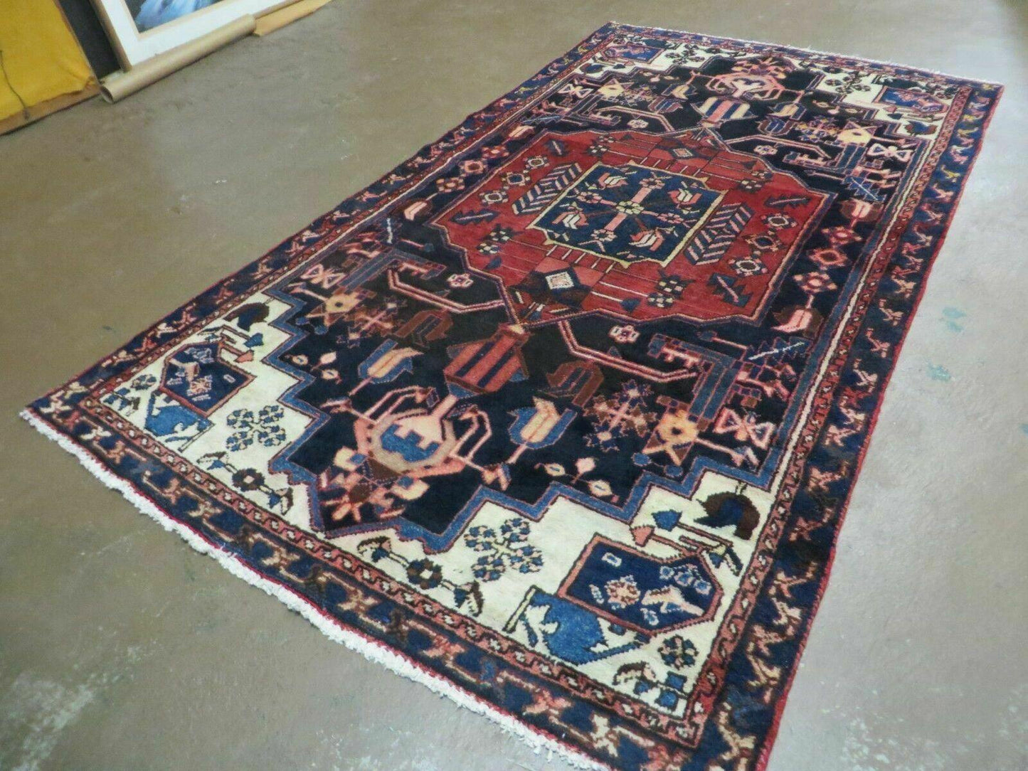 4' X 7' Antique 1920 Handmade Turkish Anatolian Wool Rug Veg Dye Nice - Nuvé