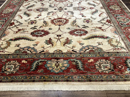 Karastan Rug 8.8 x 10, Ashara Agra Ivory #549, Wool, Vintage - Nuvé