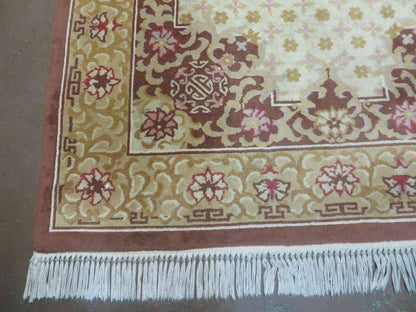 Vintage Chinese Wool Rug 4x6 - Nuvé