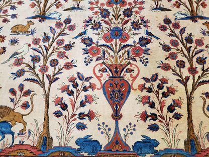 Antique Persian Kashan Tree of Life Rug 10x13 - Nuvé
