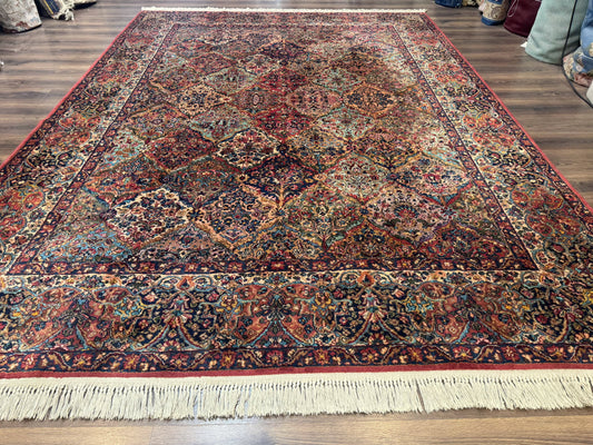8.8 x 12 Karastan Multicolor Kirman Rug #717 - Vintage Wool Carpet - Nuvé