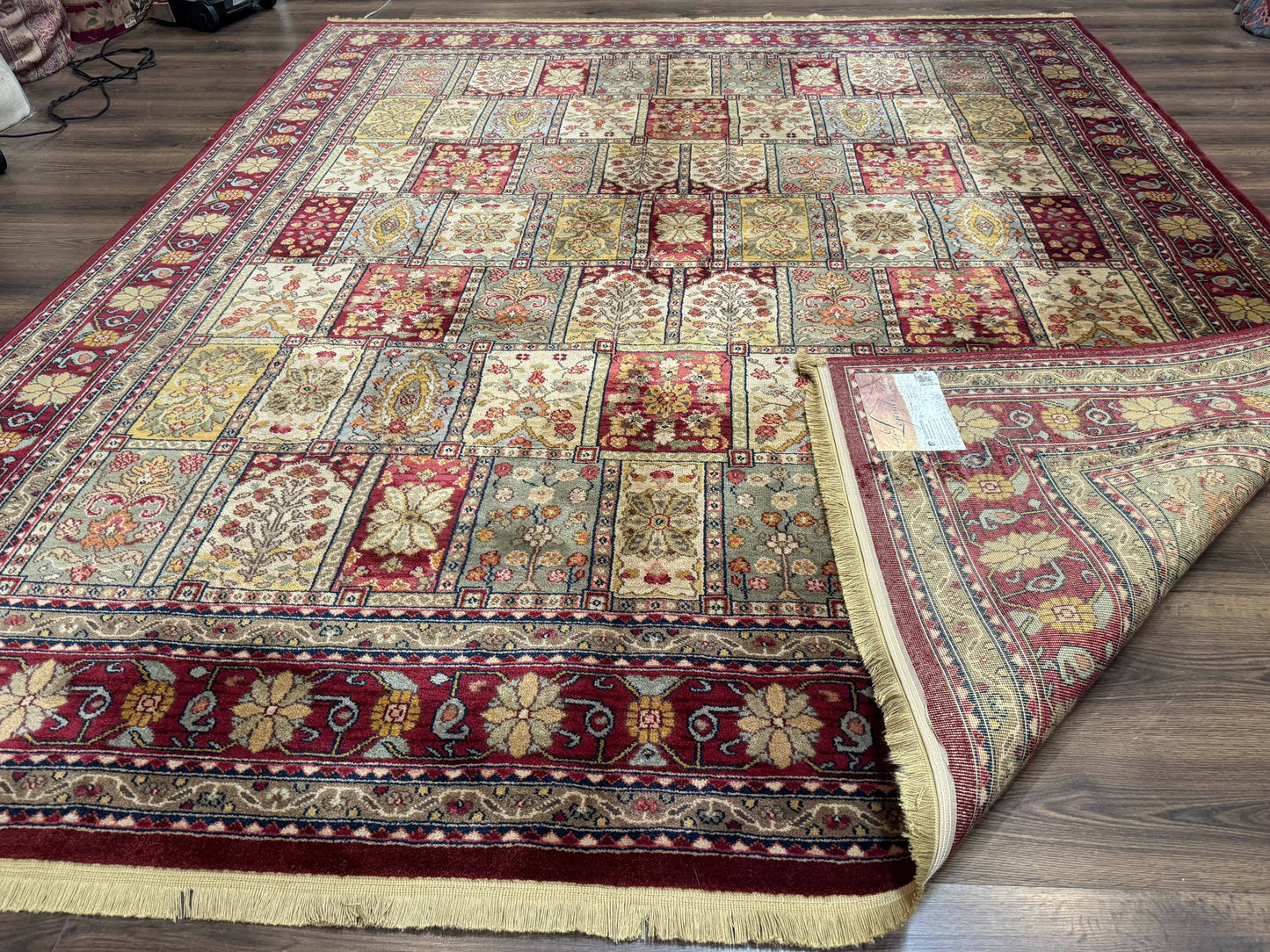 Karastan Bakhtiyari Rug 8.8 x 10, Antique Legends Karastan Wool Carpet #2200-202, Multicolor Panel - Nuvé