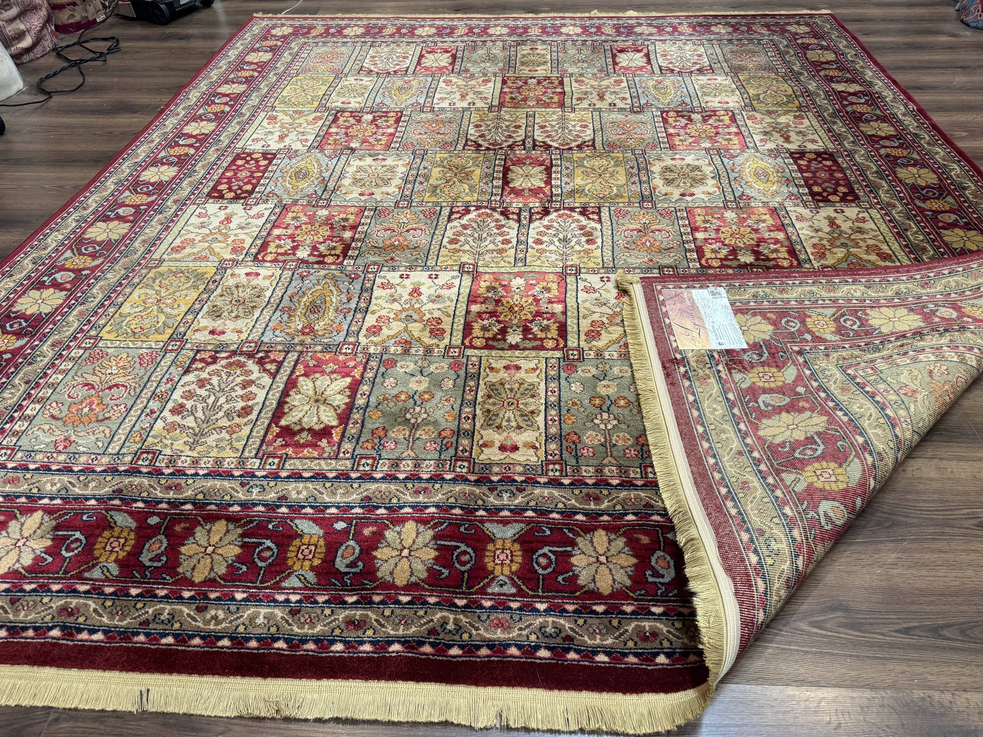 Karastan Bakhtiyari Rug 8.8 x 10, Antique Legends Karastan Wool Carpet #2200-202, Multicolor Panel - Nuvé