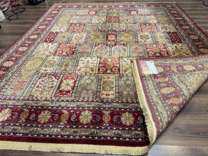 Karastan Bakhtiyari Rug 8.8 x 10, Antique Legends Karastan Wool Carpet #2200-202, Multicolor Panel - Nuvé