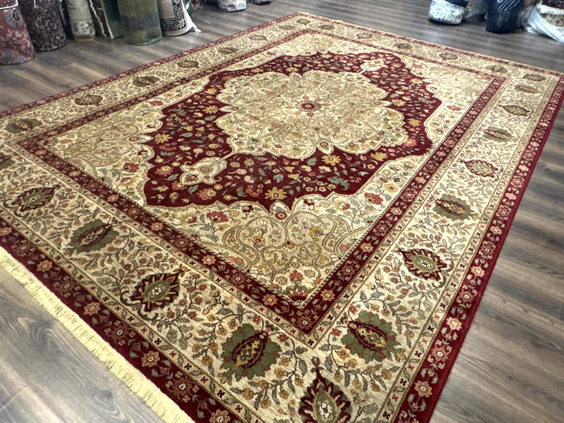 Karastan Rug 8.8 x 12, Antique Legends Royal Tabriz, Wool Pile, Vintage, Rare Design - Nuvé