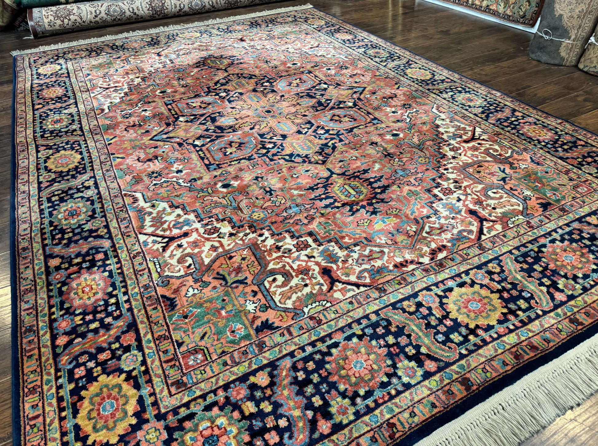 8.8 x 12 Karastan Heriz Rug #726, Vintage Wool Discontinued Carpet, Original 700 Series - Nuvé