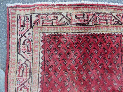 3'7"X 10' Antique Handmade India Oriental Paisley Wool Runner Rug Vegy # 31 - Nuvé