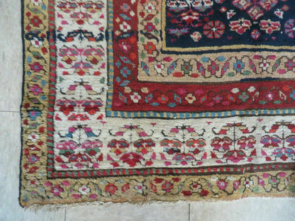 4' X11' Antique Handmade Turkish Anatolian Wool Corridor Kalegy Runner Rug - Nuvé