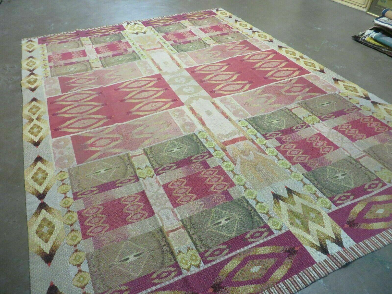 7' X 10' Michaelian & Kohlberg Handmade Aubusson Design Needlepoint Rug Rare - Nuvé