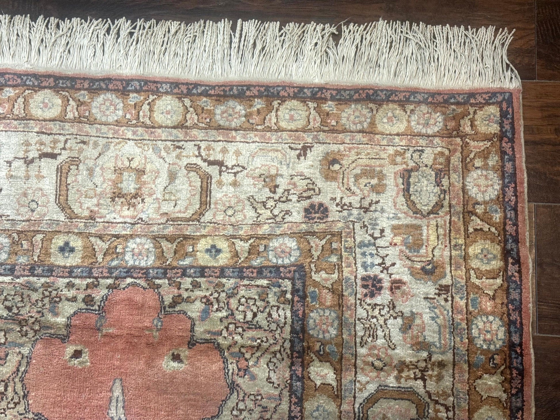 Silk Indian Kayseri Rug 4x6, Haji Jalili Design, Vintage Rug - Nuvé
