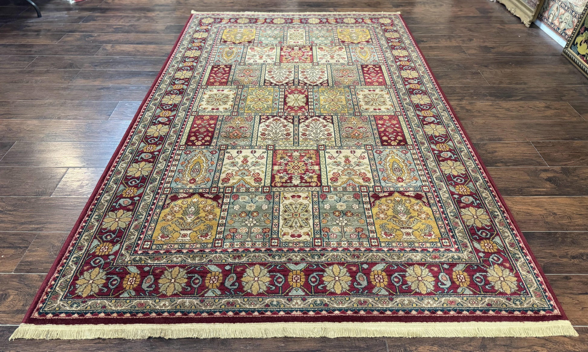 Karastan Rug 5.9 x 9 Antique Legends Bakhtiyari#2200-202, Karastan Area Rug, Wool Pile Vintage Karastan Carpet - Nuvé