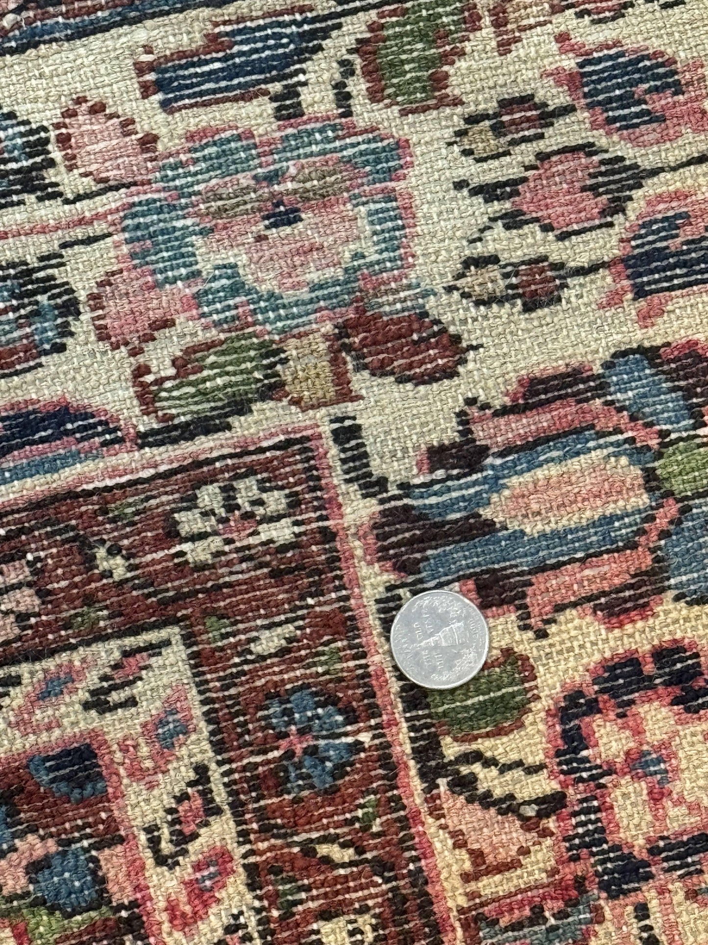 Antique Persian Malayer Rug 4'7" x 6'6" – 1920s Tribal Red Wool Carpet - Nuvé
