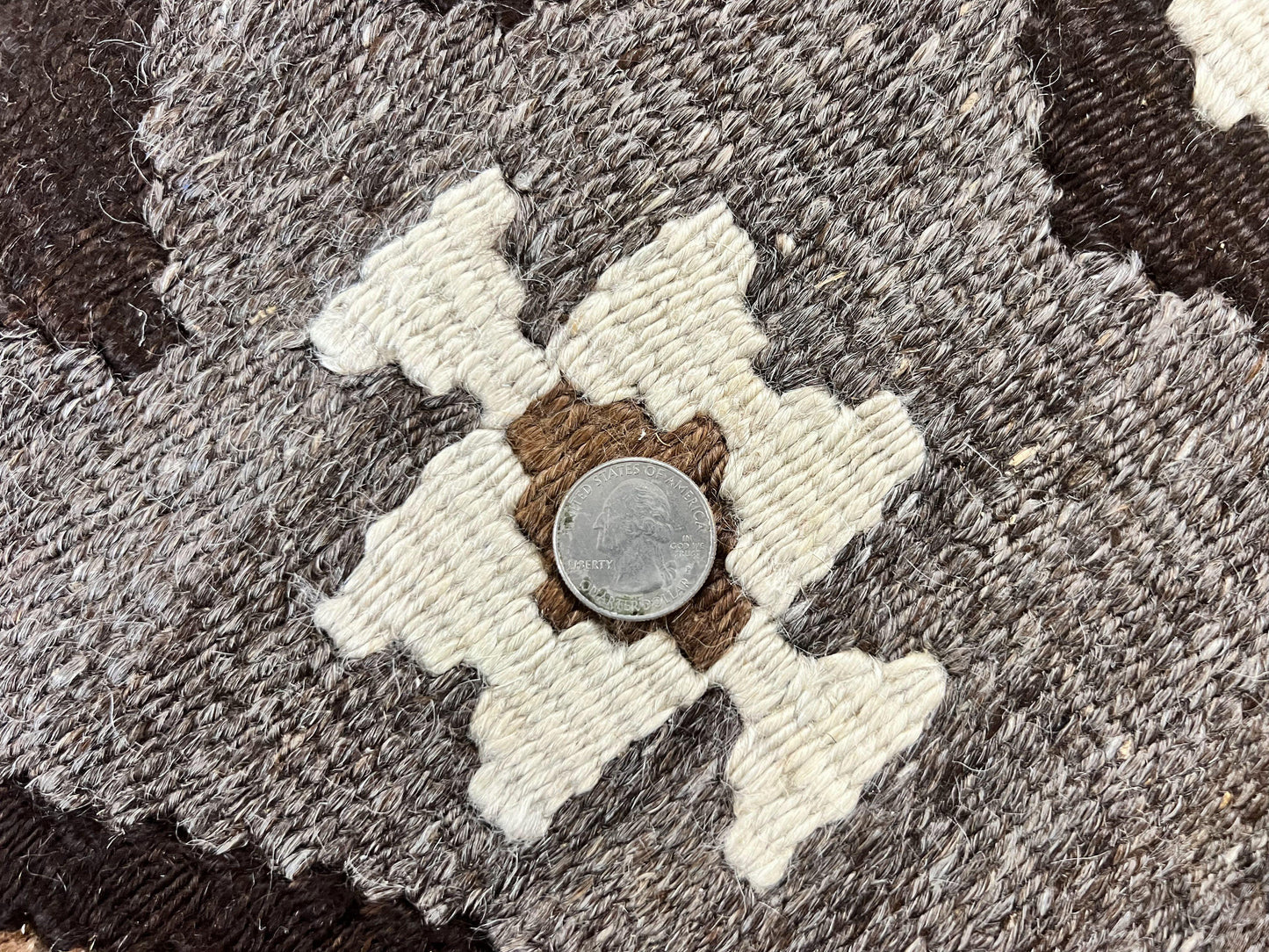 Antique Persian Fars Kilim Rug 8x11, Wool, Boho Tribal Persian Shiraz Flatweave Carpet, Semi Open Field, Geometric, Handmade, Vintage Semi Antique - Nuvé