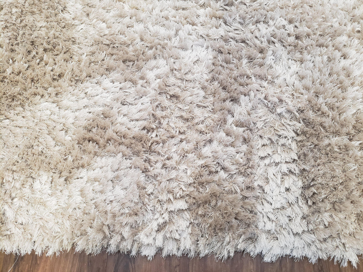 Ivory Shag Rug 6x7, Flokati Carpet, Shaggy Soft Plush Pile Area Rug, Modern Contemporary - Nuvé