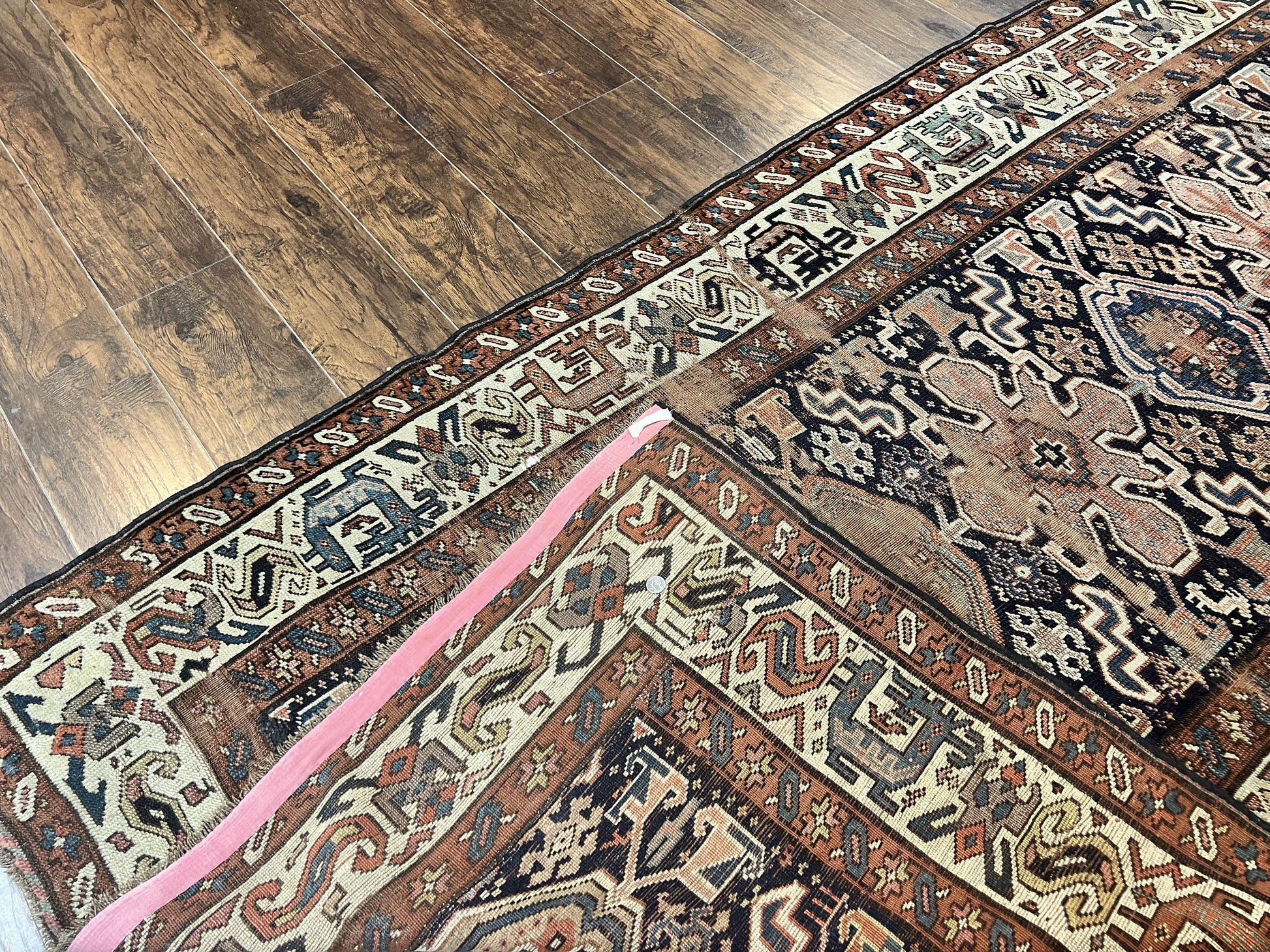 Antique Persian Tribal Runner Rug 4.6 x 9.8, Kurdish Runner, Rug for Hallway or Kitchen, 1920s Carpet, Wool Handmade Rug - Nuvé