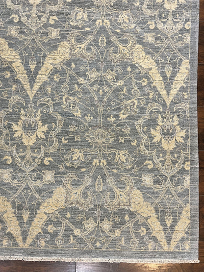 Contemporary Pakistani Rug 5 x 6.6, Handmade Floral Wool Rug, Spanish Pattern - Nuvé