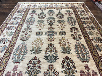 Karastan Rug 8.8 x 12, Ashara Amritsar #549, Oatmeal Color, Wool Pile Karastan Carpet, Discontinued Karastan Area Rug, Decorative - Nuvé