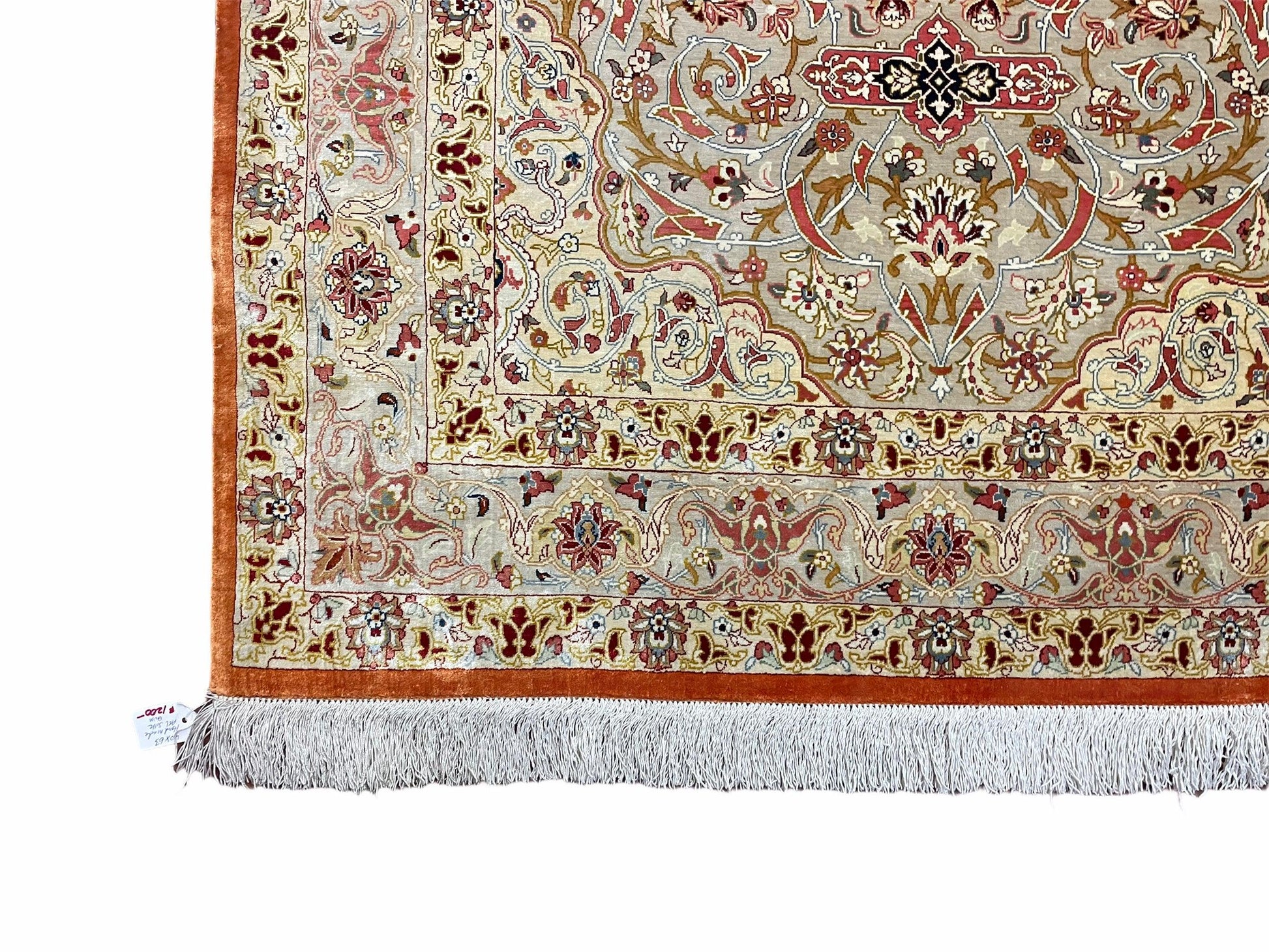 3' X 5' Vintage Fine Handmade Turkish Oriental Silk Rug 900 KPSI Wow - Nuvé