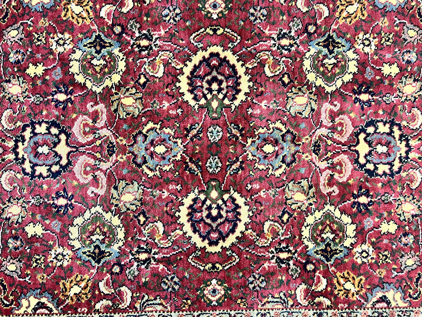Karastan Rug 4x6, Williamsburg Herati #558, Wool Karastan Carpet, Vintage Karastan Persian Area Rug, Wool Pile - Nuvé