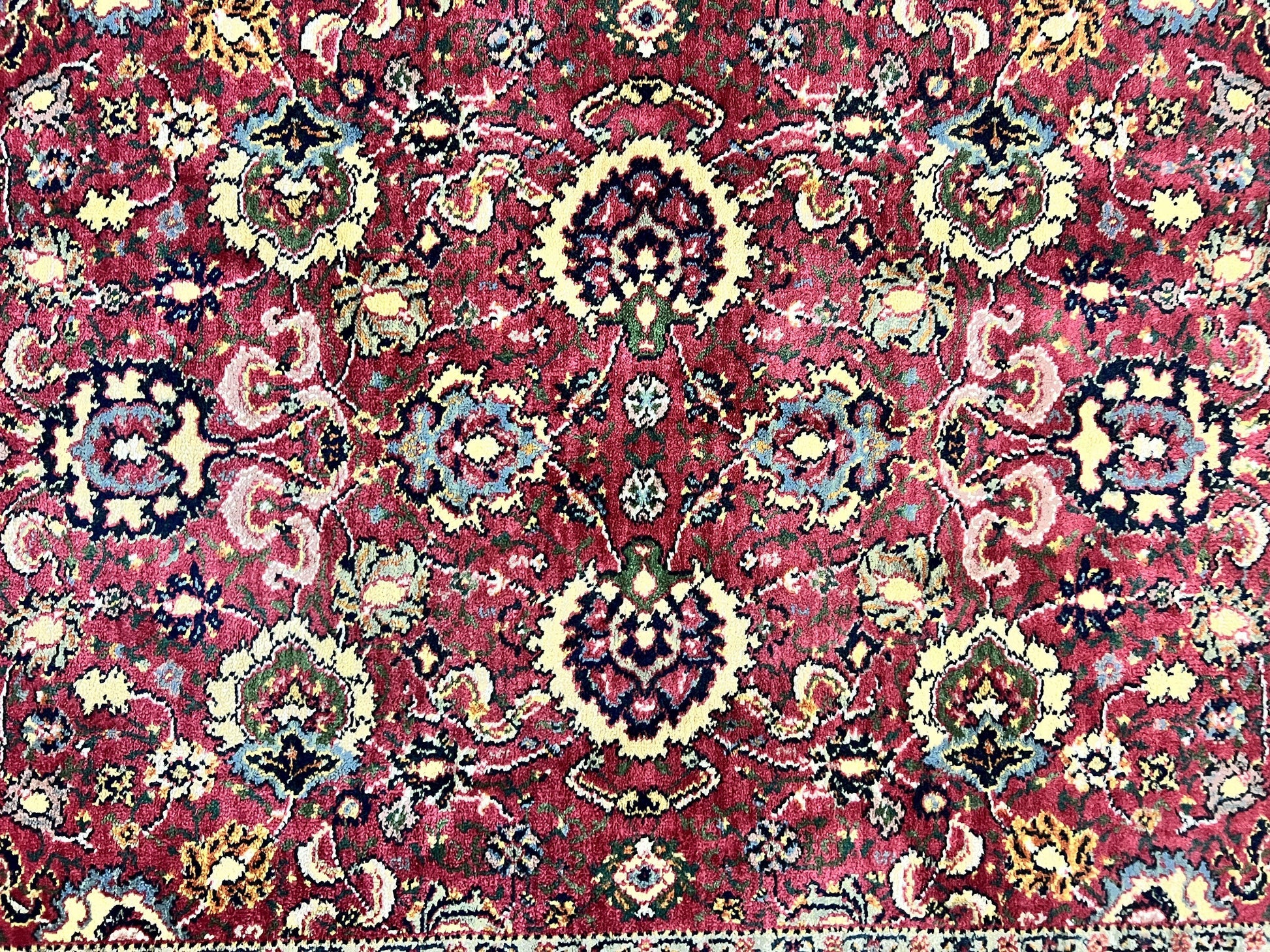 Karastan Rug 4x6, Williamsburg Herati #558, Wool Karastan Carpet, Vintage Karastan Persian Area Rug, Wool Pile - Nuvé