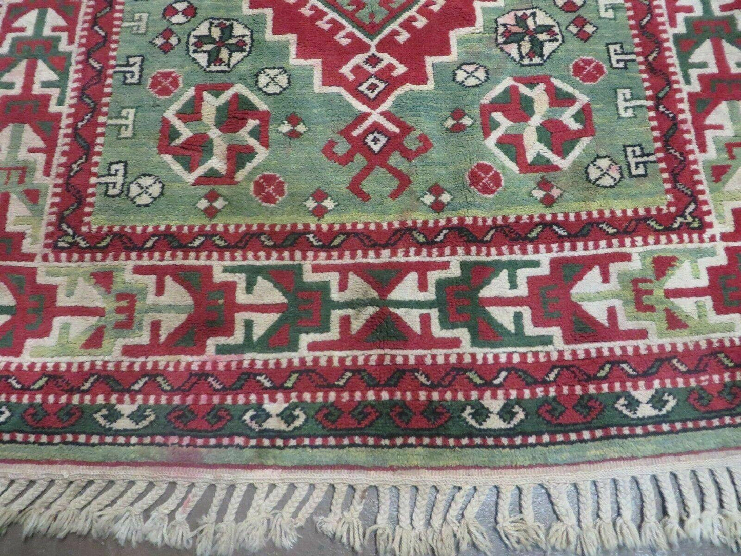 4' X 6' Vintage Handmade Turkish Kazak Design Wool Rug Carpet Nice - Nuvé