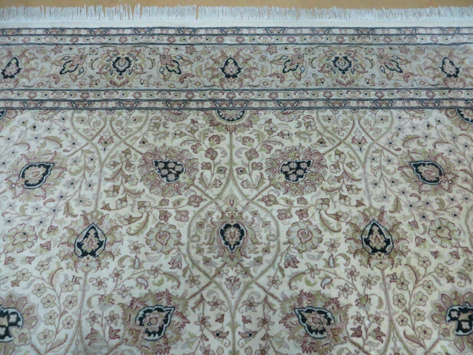 6' X 9' Vintage Fine Handmade Pakistan Oriental Floral Wool Rug Carpet Nice - Nuvé