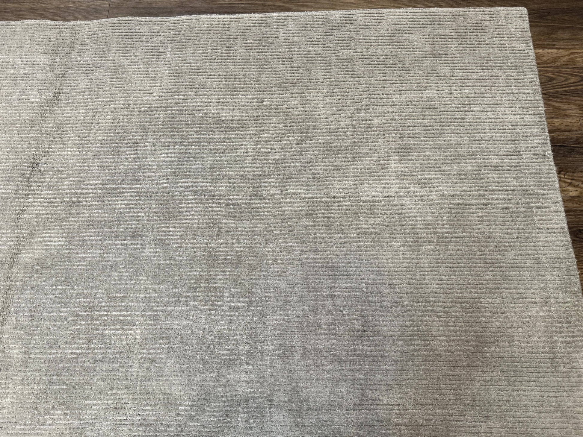 Tibetan Rug 8x10 Taupe Handmade Wool Modern Contemporary Carpet - Nuvé