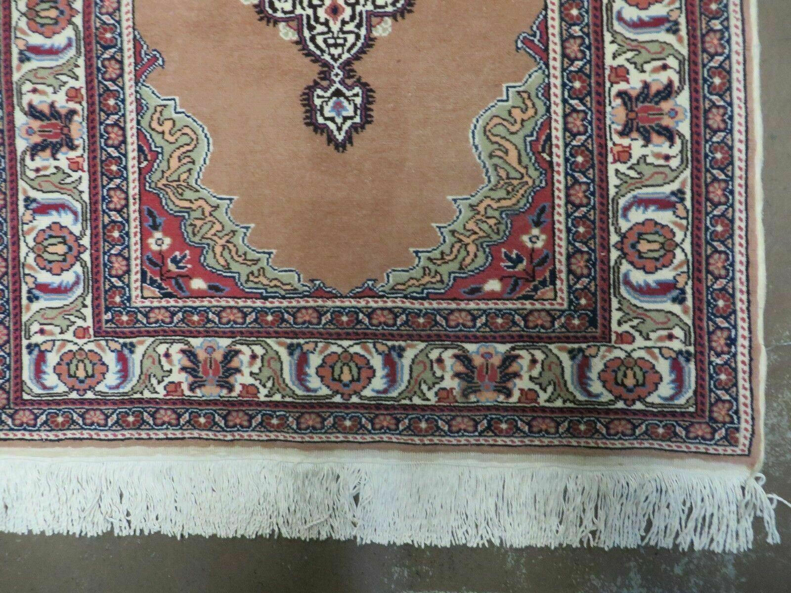 3' X 4' Vintage Handmade Turkish Kayseri Wool Cotton Rug Carpet Camel Hair Nice - Nuvé