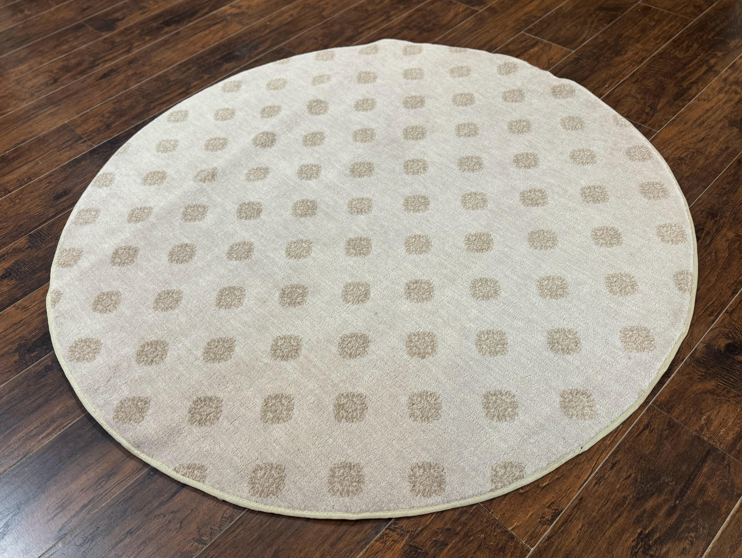 Round Power Loomed Rug 5x5, Contemporary Modern Round Carpet, 5ft Round - Nuvé