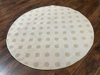 Round Power Loomed Rug 5x5, Contemporary Modern Round Carpet, 5ft Round - Nuvé