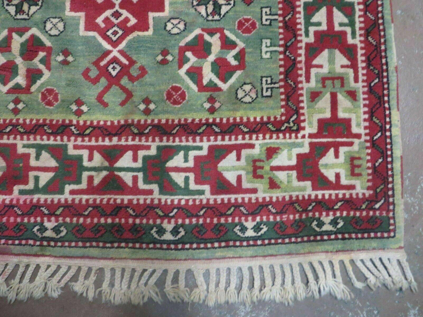 4' X 6' Vintage Handmade Turkish Kazak Design Wool Rug Carpet Nice - Nuvé