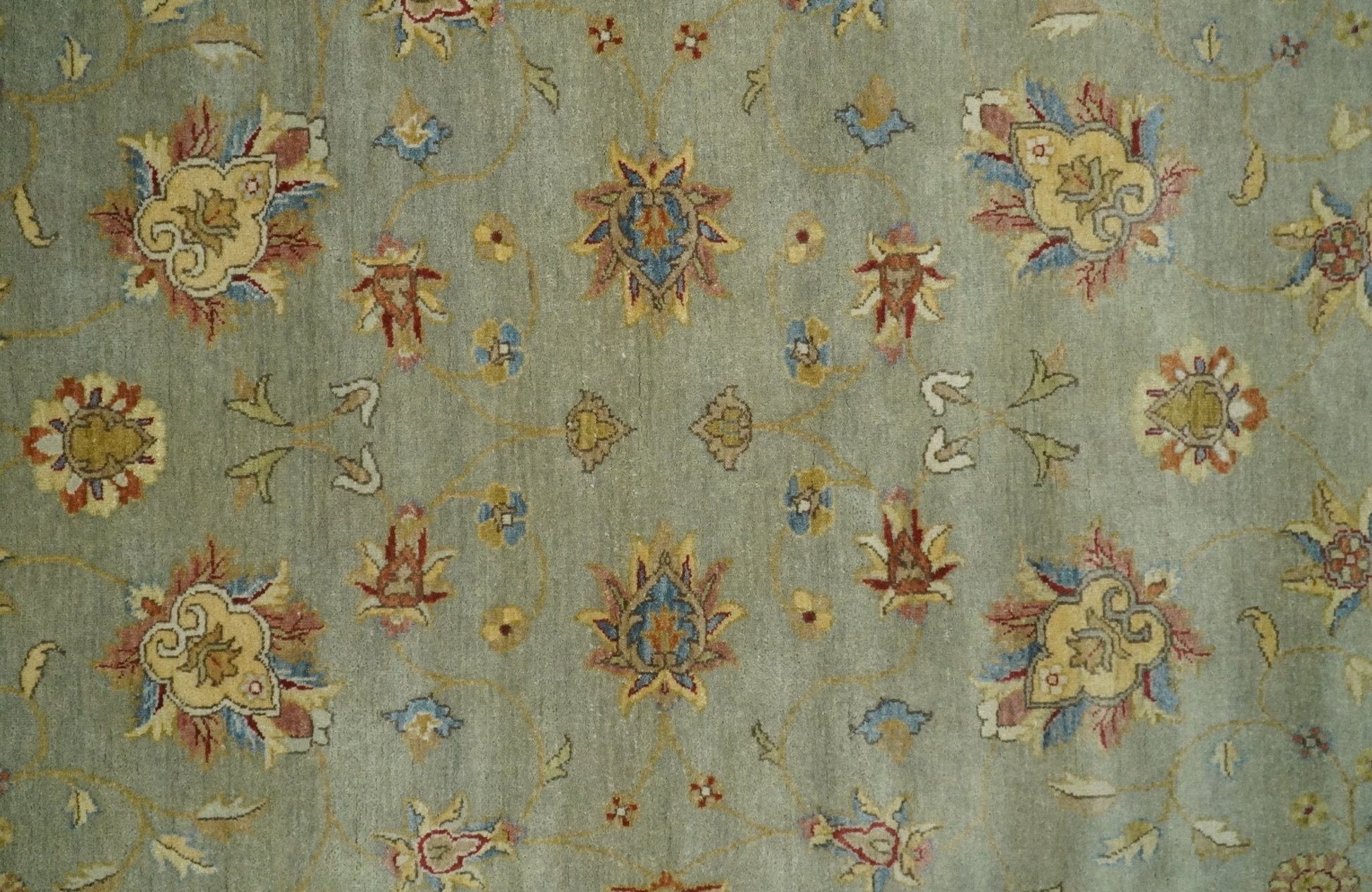 6x8 Fine Hand Knotted Silver and Ivory Traditional Vintage Persian Style Antique Wool Rug | AGR30 - Nuvé